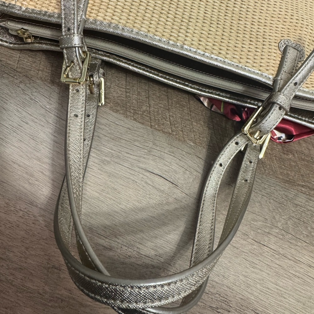 Tory Burch Raffia York Natural Straw Tote - Picture 9 of 13